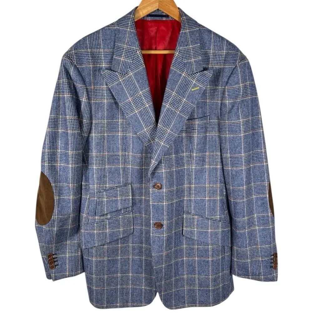 STUNNING Vitale Barberis Canonico 44 Blazer Wool Custom for Alec Ogletree READ